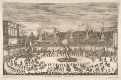 Oslavující svět: Vchod Cosima III de Medici, 1661. od Stefano della Bella