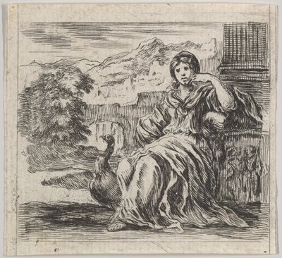 Juno, z Game of Mythology Game of Mythology, 1644. od Stefano della Bella