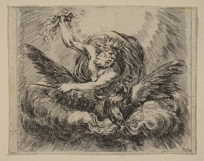 Jupiter, z Game of Mythology Game of Mythology, 1644. od Stefano della Bella