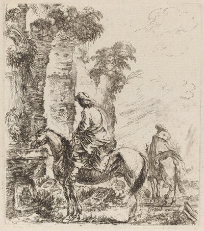 Krajina s jezdci, 1646. od Stefano della Bella