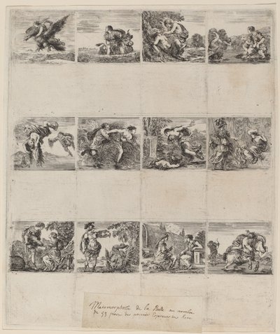 Mytologické hrací karty, 1644. od Stefano della Bella