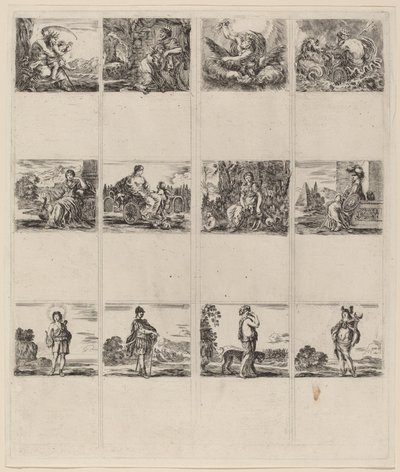 Mytologické hrací karty, 1644. od Stefano della Bella