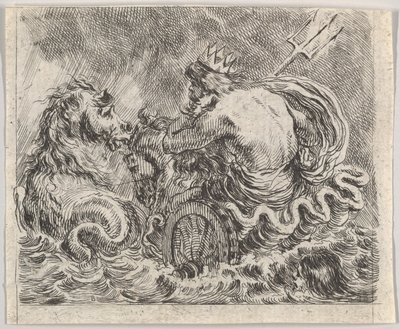 Neptun, z Game of Mythology Game of Mythology, 1644. od Stefano della Bella