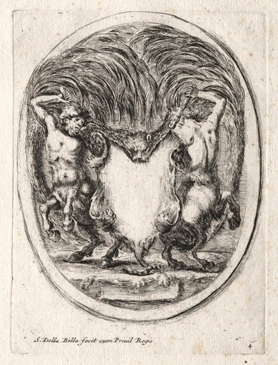 Nový model pro kartuši, 1647. od Stefano della Bella