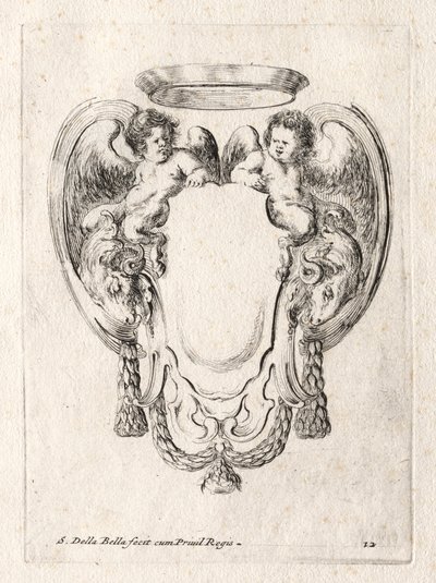 Nový model pro kartuši, 1647. od Stefano della Bella