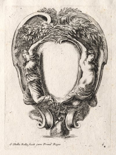 Nový model pro kartuši, 1647. od Stefano della Bella