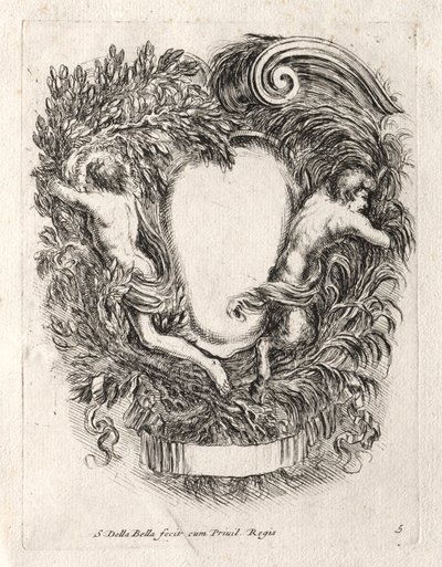 Nový model pro kartuši, 1647. od Stefano della Bella