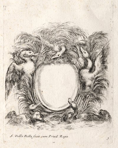 Nový model pro kartuši, 1647. od Stefano della Bella