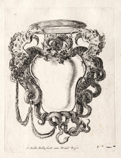 Nový model pro kartuši, 1647. od Stefano della Bella