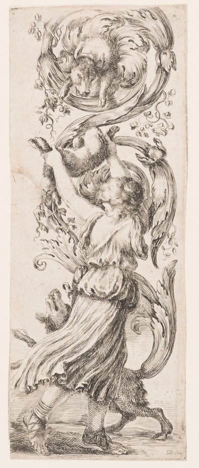 Ornamenty nebo grotesky (Grotesque Ornament) od Stefano della Bella