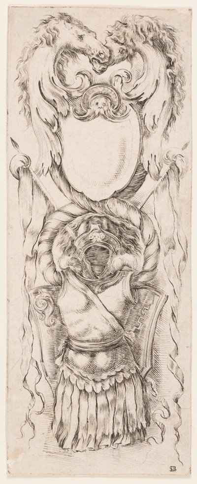 Ornamenty nebo grotesky (Grotesque Ornament) od Stefano della Bella