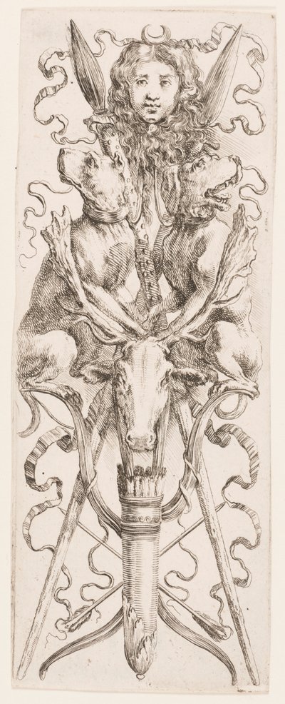 Ornamenty nebo grotesky (Grotesque Ornament) od Stefano della Bella