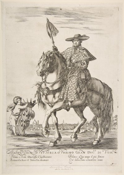 Portrét Bernardina Ricciho, 1637. od Stefano della Bella