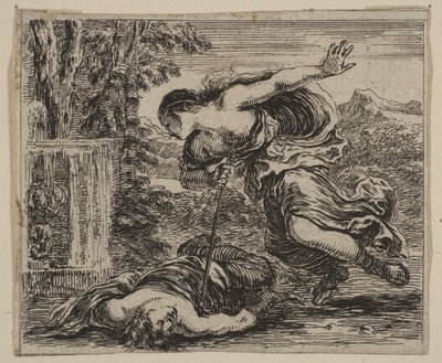 Pyramus a Thisbe z Mythologické hry Jeu de la Mythologie, 1644. od Stefano della Bella