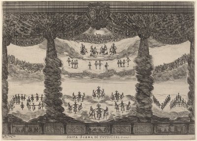 Šestá scéna celého nebe, 1637. od Stefano della Bella