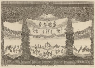 Šestá scéna celého nebe, 1637. od Stefano della Bella