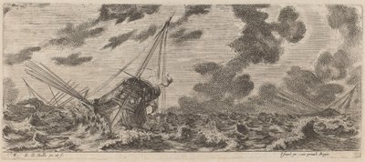 Loď v Tempest, 1644. od Stefano della Bella