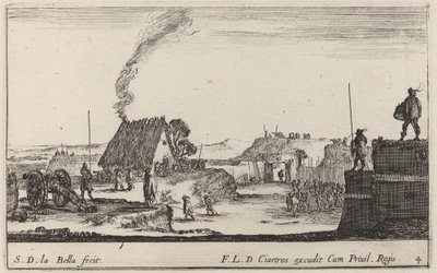 Voják hrající na buben, c. 1641. od Stefano della Bella