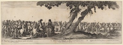 Španělští gentlemani, polští a francouzští jezdci, 1633. od Stefano della Bella
