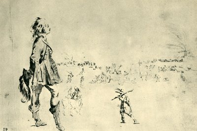 Stojící mužská postava, 1633-1634, 1943. od Stefano della Bella