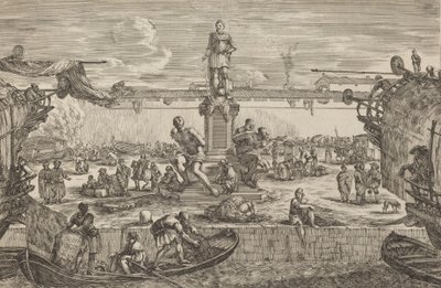 Socha Ferdinanda I., pravděpodobně ca. 16541655. od Stefano della Bella