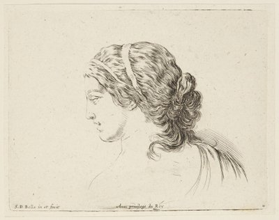 Studie (I principii del disegno, 11) od Stefano della Bella