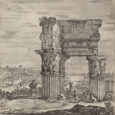 Chrám Svornosti a Forum Romanum, 1656. od Stefano della Bella