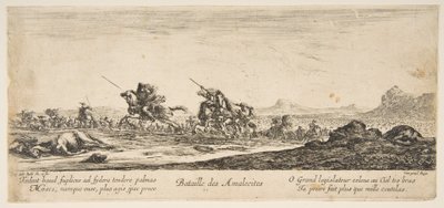 Bitva Amalekitů, ca. 1645-52. od Stefano della Bella