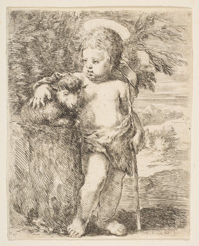 Nemluvně sv. Jana Křtitele se svým Beránkem, ca. 1649. od Stefano della Bella