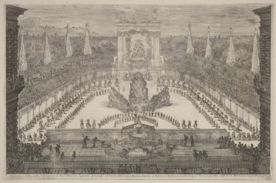 Toskánský princ, jeho jízdní vojsko a kočáry kolem pohoří Atlas od Stefano della Bella