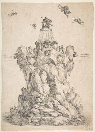 The Rock of Aeolus, 1652. od Stefano della Bella