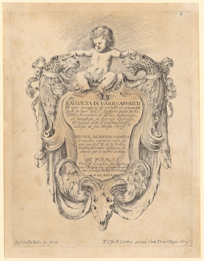 Titulní strana od Stefano della Bella