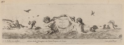 Titulní strana pro ozdoby vlysů a Fogliani, pravděpodobně 1648. od Stefano della Bella