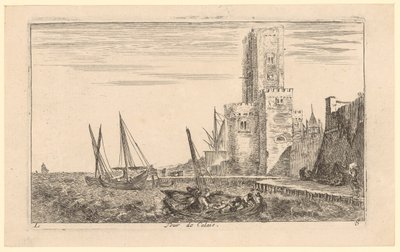 Věž v Calais od Stefano della Bella