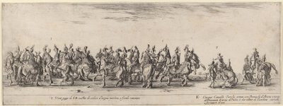Dvacet stránek a pět tureckých koní, 1633. od Stefano della Bella