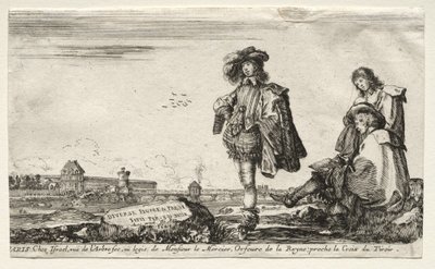 Různé postavy a krajiny, 1649. od Stefano della Bella