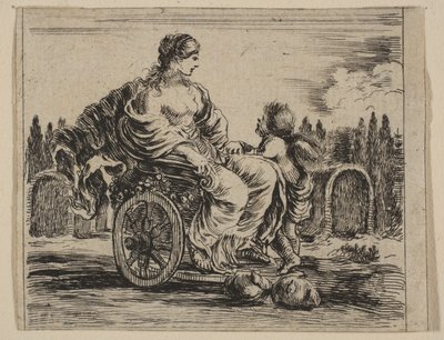 Venuše, z Game of Mythology Game of Mythology, 1644. od Stefano della Bella