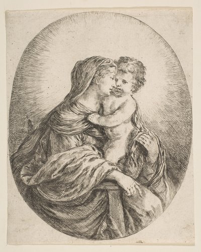 Panna objímající Ježíška, ca. 1641. od Stefano della Bella