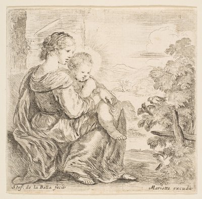 Panna a dítě, 1641. od Stefano della Bella