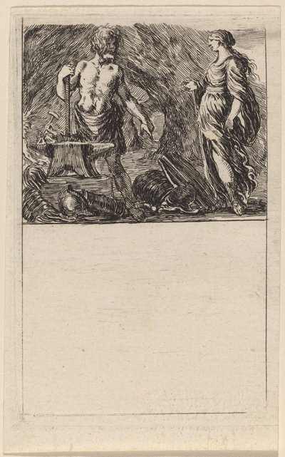 Vulcan a Thetis od Stefano della Bella