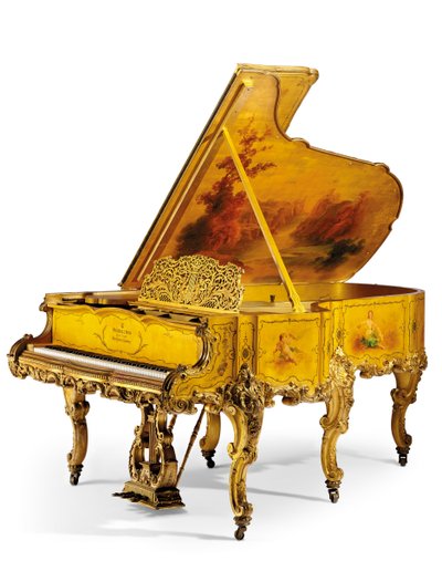 A Fine Giltwood and Vernis Martin Grand Piano, kolem roku 1898 (zlacené dřevo a vernis) od Steinway and Sons