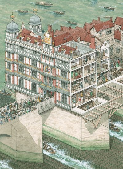 Nonsuch House na Old London Bridge od Stephen Conlin