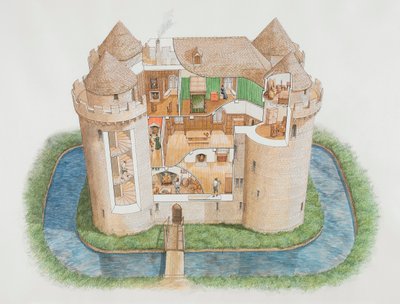 Nunney Castle, Somerset, 2006 od Stephen Conlin
