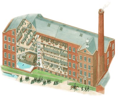 Quarry Bank Mill, Styal, Cheshire od Stephen Conlin