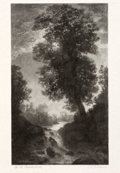 Vodopád za měsíčního svitu, 1887. od Stephen Greeley Putnam