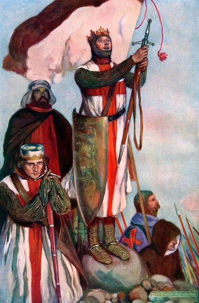 Křižáci pozorující Jeruzalém, 1909. od Stephen Reid