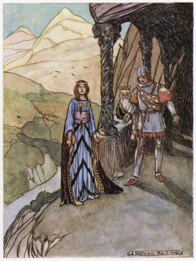 Ilustrace k Siegfriedovi drakobijci (barva lito) od Stephen Reid