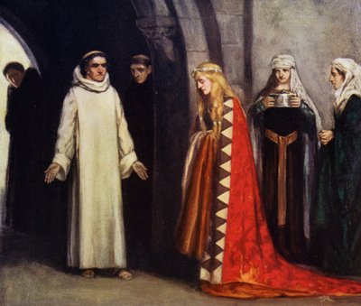 Svatý Bernard a jeho sestra Hombeline (barva lito) od Stephen Reid