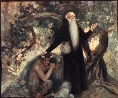 St Anthony and the Satyr, ilustrace z 