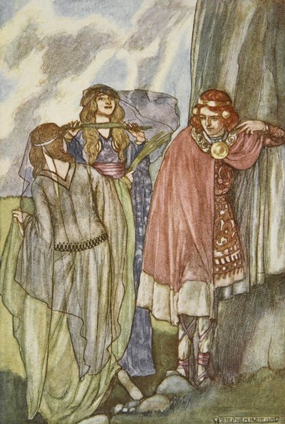 The Fairy Swan-Maidens, ilustrace z 